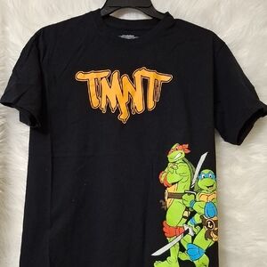 Nickelodeon Black TMNT T-Shirt with Green and Orange Design